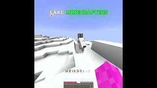 Fake Minecrafters Vs Real Minecrafters  minecraft minecraftshorts