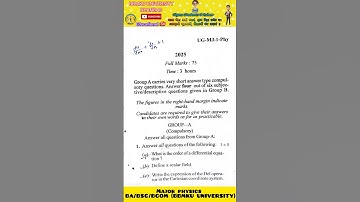 🔥bbmku major physics sem-1 | #2025 #bbmku #dhanbad #physics #exam #youtube #viral #shorts #trending