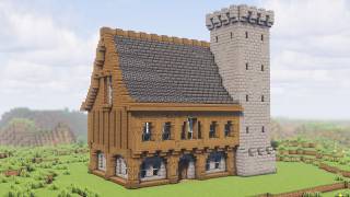 Minecraft: How to build a Medieval House and Tower