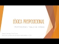 Lógica proposicional - Proposiciones simples, compuestas y tablas de verdad