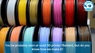 How 3D printer filament is made in our factory in Scotland | 3D Print Works