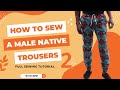 HOW TO MAKE A MALE NATIVE TROUSERS WITH ROPE || Step by Step Sewing Tutorial