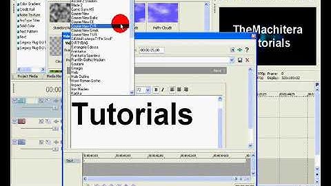 How to make a Intro in Sony Vegas Pro 8