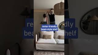Renter Friendly Beam Style Shelf