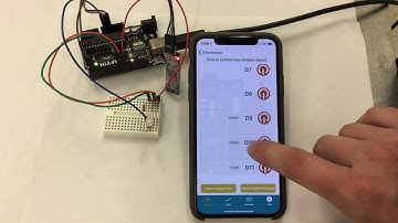 iPhone Control of an Arduino Uno Board Using the BLExAR iOS App