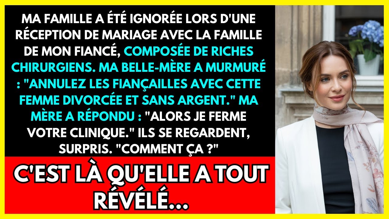 MA FAMILLE A ÉTÉ IGNORÉE LORS D'UNE RÉCEPTION DE MARIAGE AVEC LA FAMILLE DE MON FIANCÉ