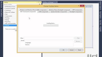 005 التعرف على الادوات والتعامل معها من Tool Box (Visual Studio 2015, Visual Basic, Visual C Sharp)