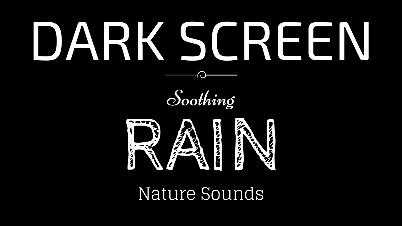THUNDER and RAIN Sounds for Sleeping BLACK SCREEN | Sleep and Relaxation | Dark Screen Nature Sounds