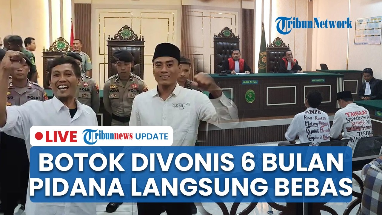 🔴LIVE: Pentolan Demo Pati Botok Divonis 6 Bulan Pidana, Namun Bebas dari Penjara