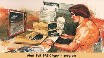 Atari Basic 8 bit type-in program from Enter Magazine October 1984