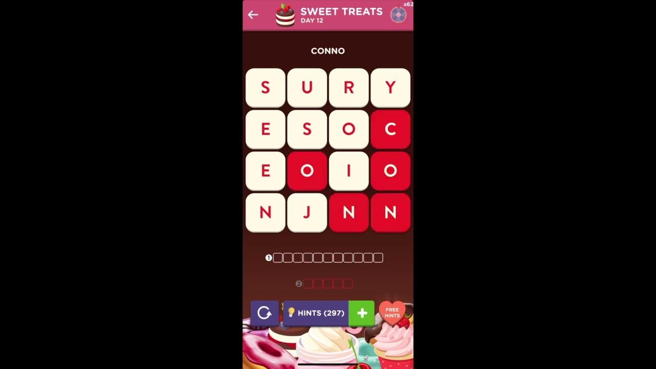 WordBrain 2 Sweet Treats Event Day 12 November 22 2023 Answers