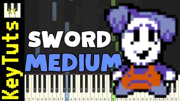 SWORD [Deltarune Chapter 3+4] - Medium Mode [Piano Tutorial] (Synthesia)