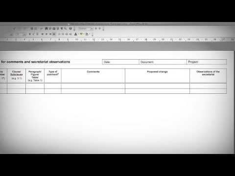 Demo ISOlutions - ISO/CEN templates – commentaartabel