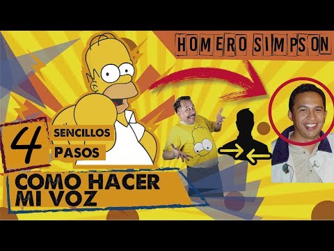 Como hacer la voz de Homero Simpson | Con 4 sencillos pasos