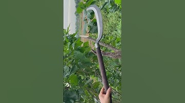 Tôi làm con dao quắm phát rẫy bằng thép trục xe tăng Đức chặt cây như chặt chuối vậy thật hiếm có