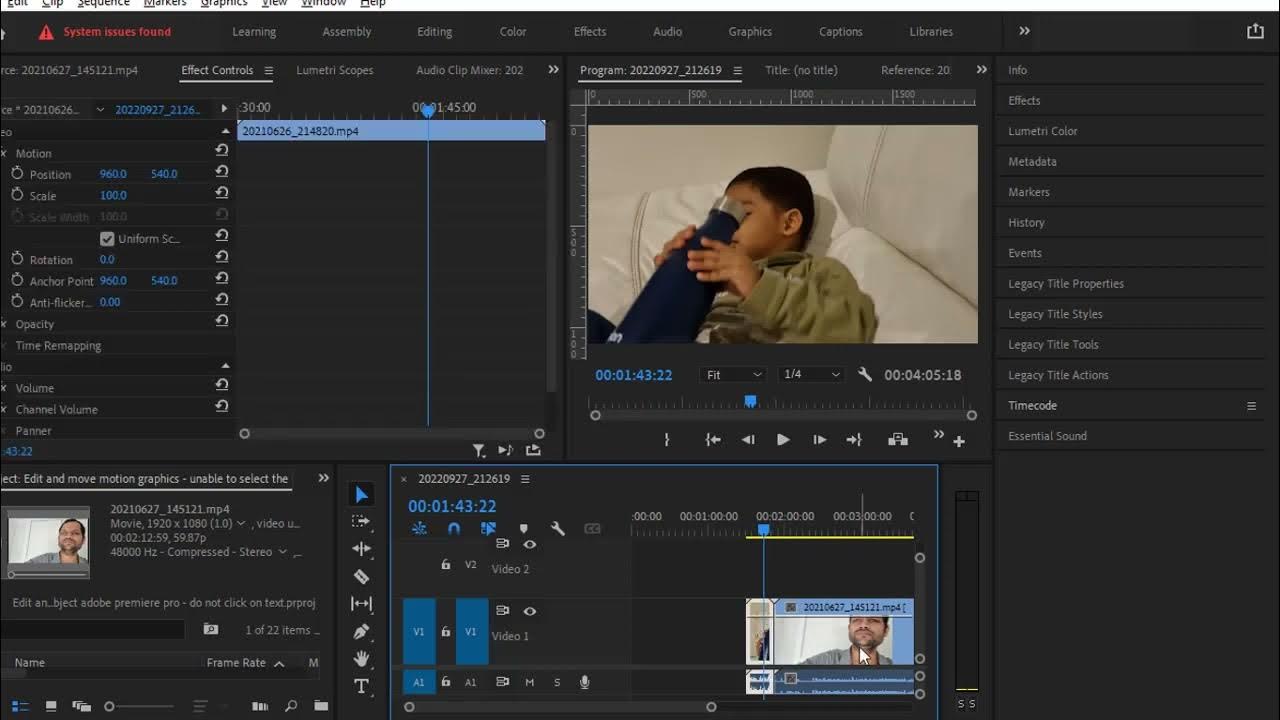 How to join 2 clips in Adobe premiere pro Combine video clips merge