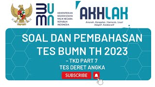 Soal Asli Deret Angka Bumn 2023  Tkd Bumn 2023  Tes Numerik Bumn 2023