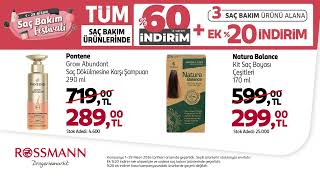 Rossmann Saç Bakım Festivali Başladı Tüm Saç Bakım Ürünlerinde %60A Varan İndirim %20 İndirim