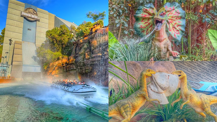 (NEW Dinosaurs) Jurassic World The Ride refurbishment at Universal Studios Hollywood 4K POV