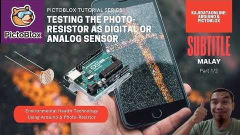 Arduino Uno Tutorial Pictoblox 13 Part I/II: Interface with Light Sensor Analog Read test