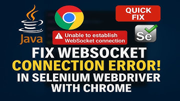 How to resolve Unable to establish web socket connection exception in Selenium WebDriver with Chrome