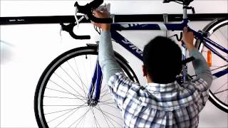Kenovo Dura Trax Horizontal Bike Hooks Accessory Including An 820mm Wall Mounted Rail