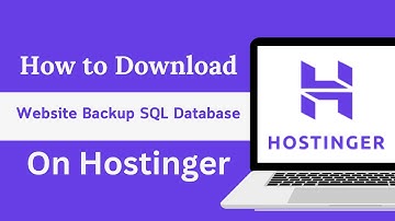 How to Download Website Backup SQL Database On Hostinger  | Download Backup SQL Database