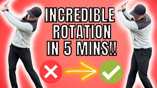 Do This For 5 Minutes A Day For Amazing Backswing Rotation!!!