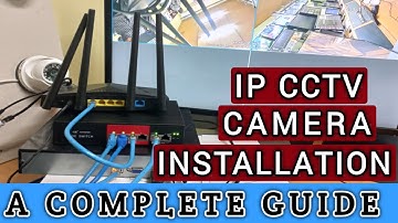 DIY - IP CCTV camera installation, using a Single POE switch with view on phone.