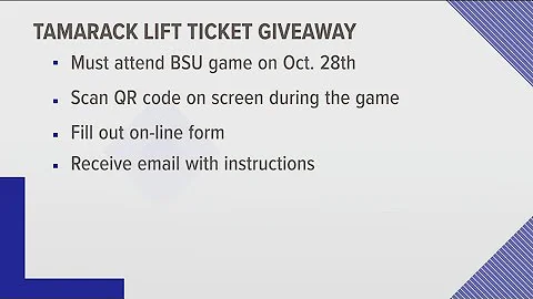 Tamarack Resort gives opportunity to win free lift tickets at BSU home game