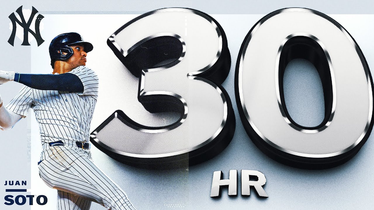 30 HR for Juan Soto! Yankees slugger hits 30+ for 3rd time in his