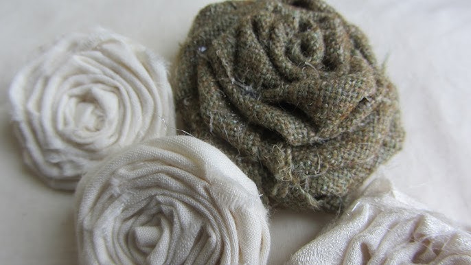 Fyeme 6Pack Burlap Flowers,Crafts Natural Handmade Rustic Rose Flower for  Burlap Decoration DIY Craft Bouquets 