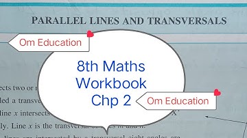 8th STD Maths Workbook Chp 2 Parallel Lines And Transversals @omeducation8606