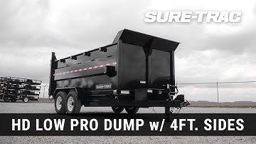 NEW TRAILER | Sure-Trac HD Low Profile Dump w/ 4ft. Sides Features