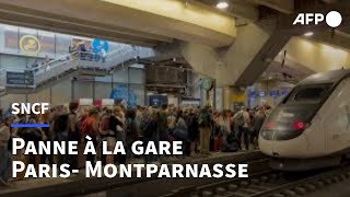 SNCF : énormes retards de TGV après une panne impactant la gare de Paris-Montparnasse | AFP