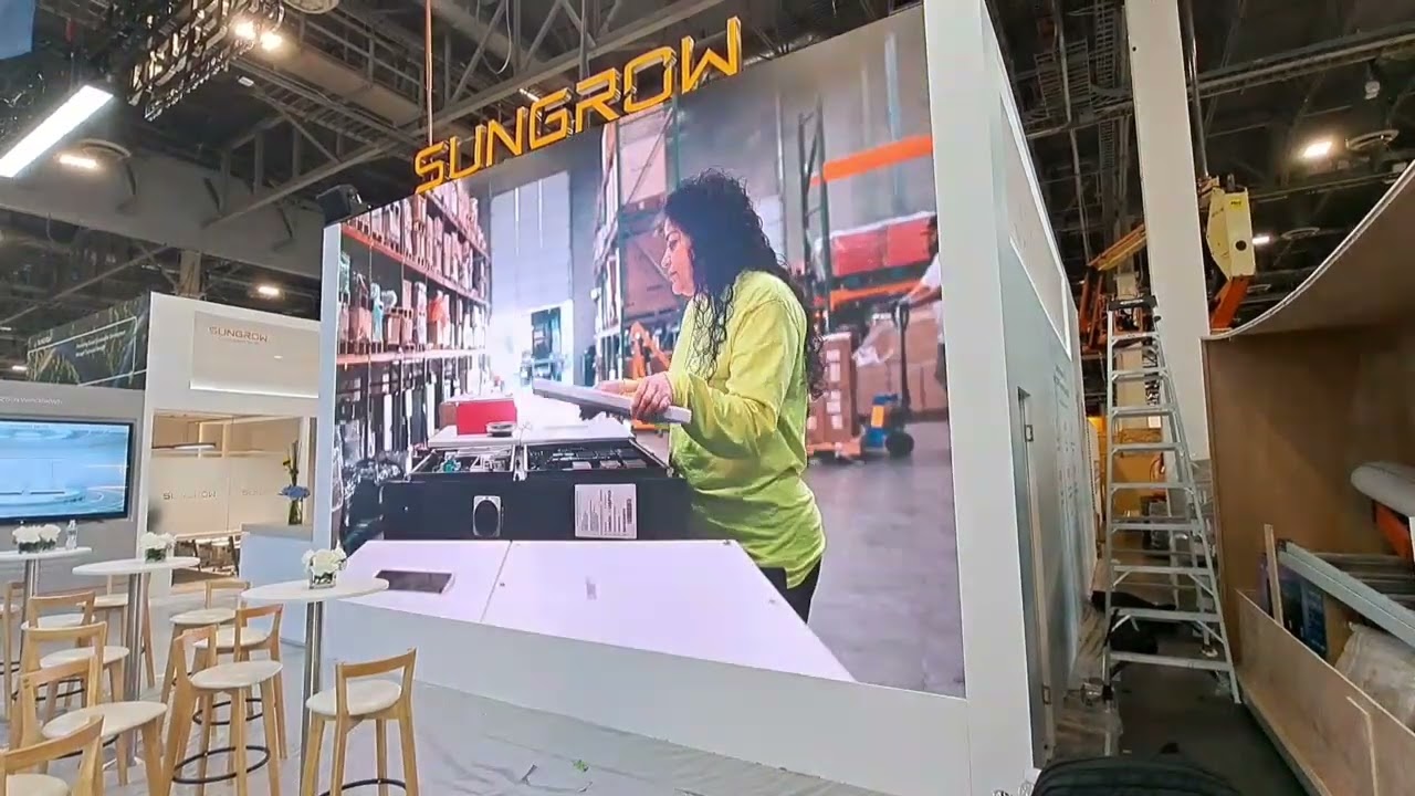 Bold visuals. Clean execution. RE+ 2023 done right with Sungrow. 🔲☀️