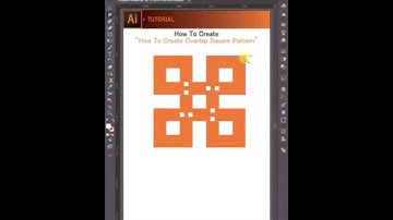 Overlapping Square Pattern - AI Tutorial Part 9 #illustrator #tutorial #design