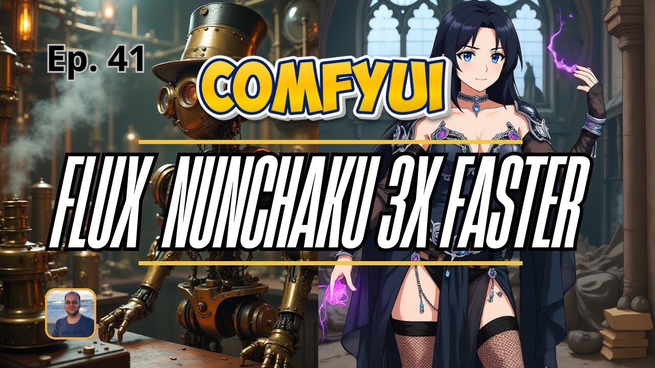 Tutorial ComfyUI em portugues - Ep.41 - ComfyUI - Flux Nunchaku - 3x mais rápido