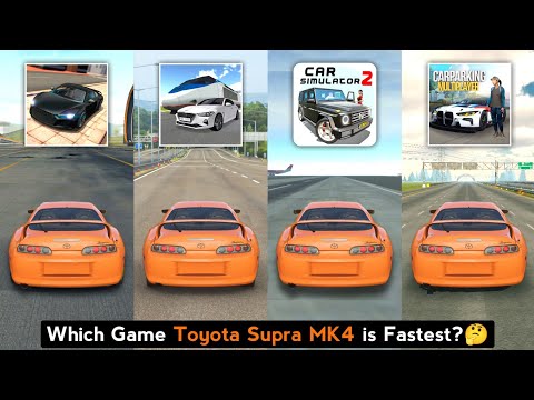 Toyota Supra MK4 Top Speed in Car Simulator 2, Extreme Car Driving, 3D Driving Class & Car Parking