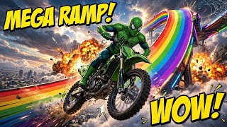 Green Spider Hero Tricky Bike Mega Ramp Stunt | Superhero Bike Game🤯 screenshot 4