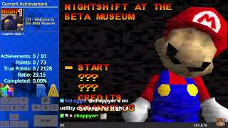 Nightshift at the Beta Museum RetroAchievements