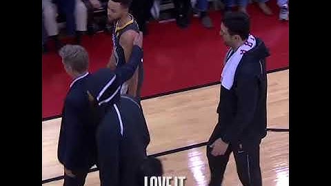 Beautiful coaching moments between Steve Kerr and Stephen Curry!
