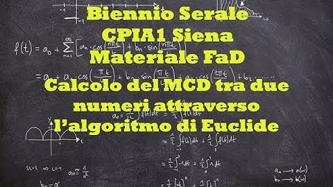 Biennio Serale: l