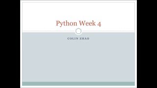 Making Games With Python | Week 4