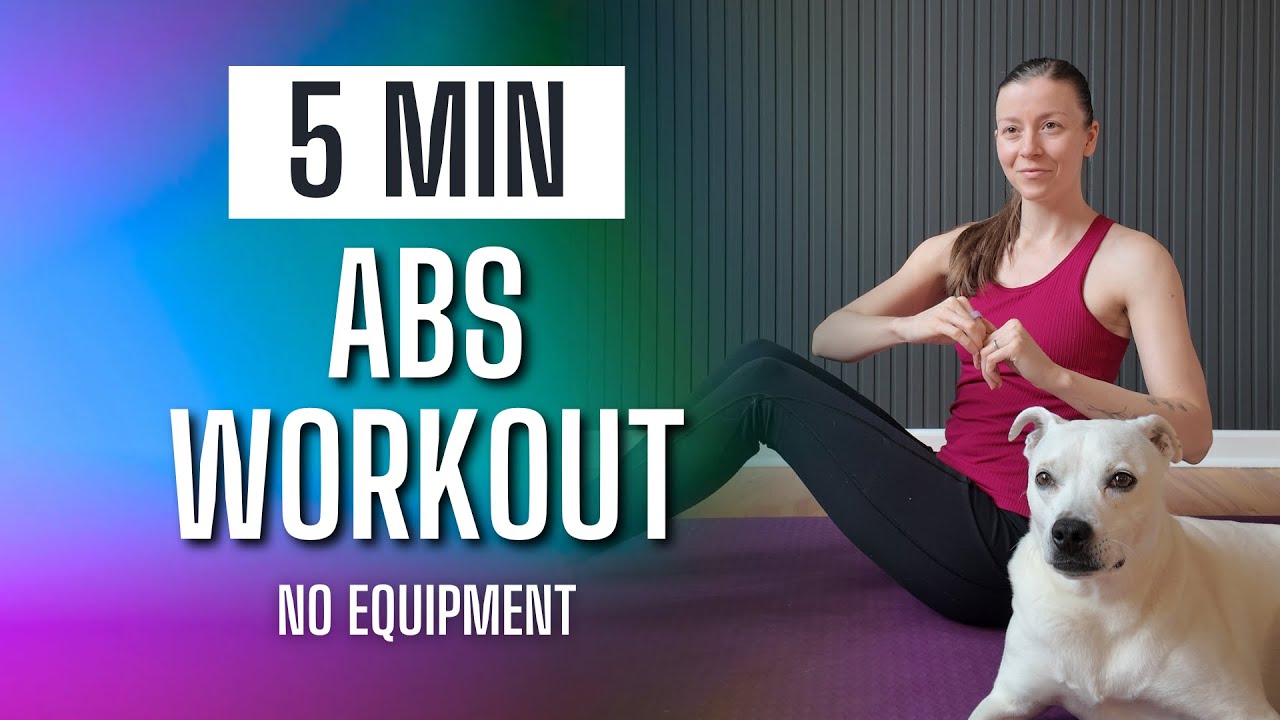 5 Min Ab Workout at Home | No Equipment - YouTube
