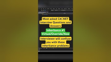 Inheritance output problem in C# with virtual, override and New #shorts #coding #inheritance #csharp