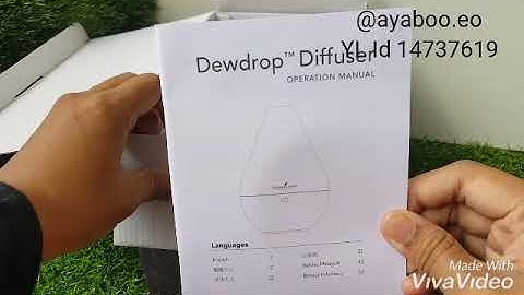 Unboxing DewDrop Diffuser Young Living