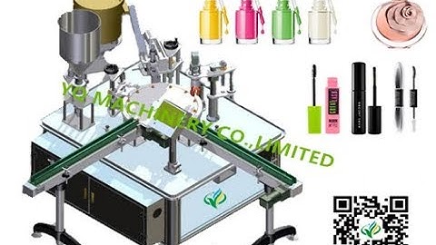 Mascara lip gloss filling machine comestic bottle rotary vial filler lid capping equipment