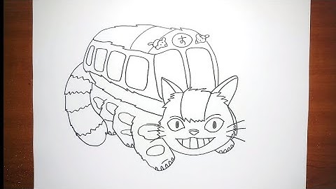 How To Draw Catbus Step by Step for Kids | My Neighbor Totoro Drawing For Kids