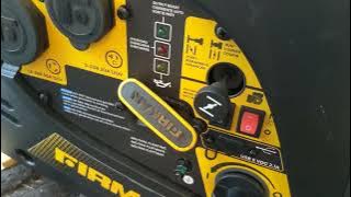 Firman W2000i generator starting instructions